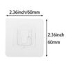 MEETOOT 4 Pairs 6x6cm Screwless Plug Board Holder Single Clip Shelf Support Clip Self Adhesive Plug Board Holder Suitable for Wall and Glass and Stainless Steel Flat Panel view 2