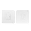 MEETOOT 4 Pairs 6x6cm Screwless Plug Board Holder Single Clip Shelf Support Clip Self Adhesive Plug Board Holder Suitable for Wall and Glass and Stainless Steel Flat Panel view 3