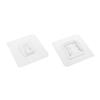 MEETOOT 4 Pairs 6x6cm Screwless Plug Board Holder Single Clip Shelf Support Clip Self Adhesive Plug Board Holder Suitable for Wall and Glass and Stainless Steel Flat Panel view 4