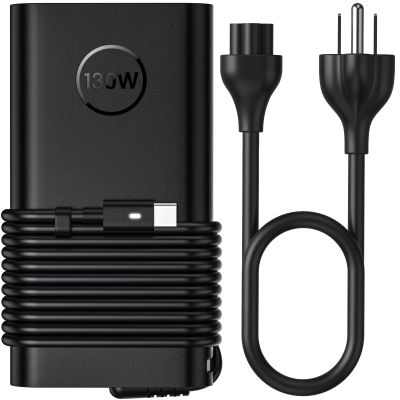 130W USB C Laptop Charger for Dell XPS 15 17 2in1 9575 9500 9510 9520 9530 9700 9710 9720 9730 Latitude 5520 5510 5420 7410 7310 7210 9410 9510 9520 Precision 5530 5550 5560 5570 5750 5760 3560 3550