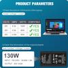 130W USB C Laptop Charger for Dell XPS 15 17 2in1 9575 9500 9510 9520 9530 9700 9710 9720 9730 Latitude 5520 5510 5420 7410 7310 7210 9410 9510 9520 Precision 5530 5550 5560 5570 5750 5760 3560 3550 view 2