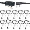 [10 Packs] Walkie Talkie Earpiece with Mic for Kenwood Baofeng SAMCOM BTECH Retevis, Acoustic Tube Headset for Baofeng BF-F8HP UV-82HP UV-5R UV82 Arcshell Retevis H-777 RT21 RT22 view 1