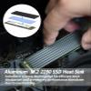 1pcs Set M.2 SSD Heat Sink with Thermal Pad + 5Pcs Thermal Pads,Suitable for Various DIY Projects and Widely Used for Heat Dissipation in M.2 2280 SSD,PS5 SSD, CPU,GPU and Other Electronic Devices. view 2