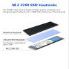 1pcs Set M.2 SSD Heat Sink with Thermal Pad + 5Pcs Thermal Pads,Suitable for Various DIY Projects and Widely Used for Heat Dissipation in M.2 2280 SSD,PS5 SSD, CPU,GPU and Other Electronic Devices. view 4