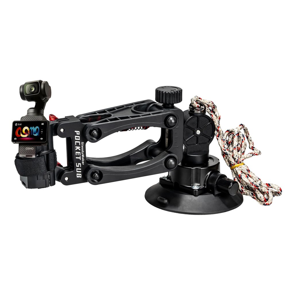 asitoo Suction Cup Mount for DJI Osmo Pocket 3, Car Windshield Window Car Camera Mount, Anti-Shake Suction Cup Mount, Compatible with DJI Pocket 3 Accessories