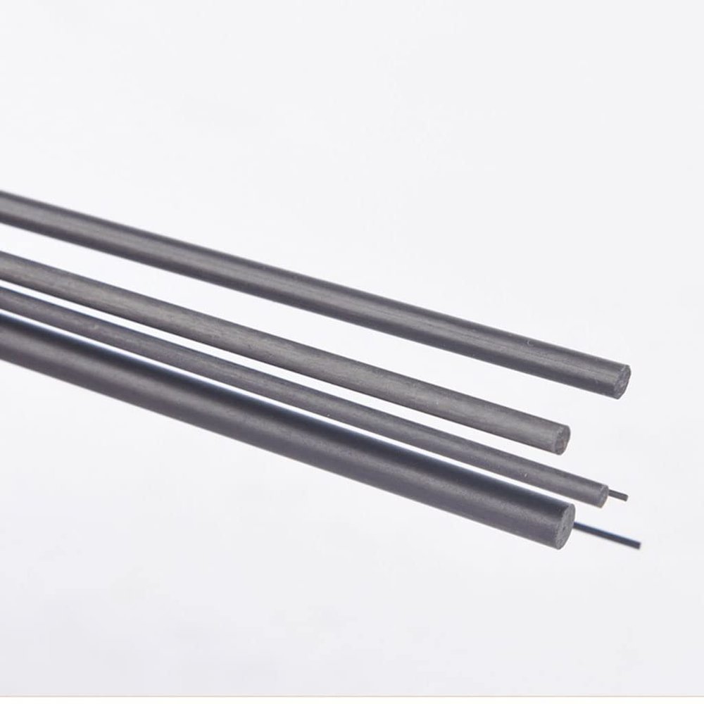 20pcs Carbon Fiber Rods, for RC Airplane DIY Craft 1mm Matte Pole(Size:2x200mm)