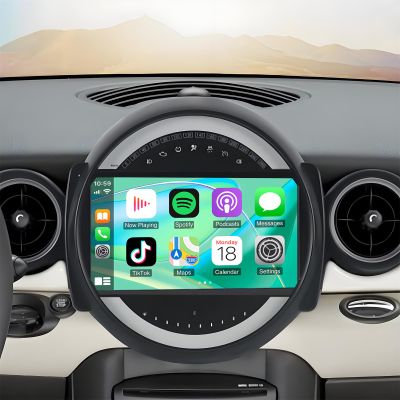 Car Stereo Radio for BMW Mini Cooper R56 2007-20149 Touch Screen Car Radio Receiver with Wireless/Wired Carplay Android Auto GPS Navigation Head Unit Bluetooth WiFi Rear Camera - 2G+32G