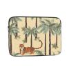 15 inch Laptop Sleeve Bag Palm trees and tigers Laptop Bag Shockproof Computer Carrying Cover Slim Briefcase Handbag view 1