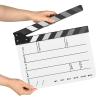 Andoer Acrylic Clapperboard Action Cut Board Movie Film Clapper Film Clapboard Small Clapperboard Movie Director's Slate Cut Action Scene Clapper Board Film Slate Dry Clap Board for Filming view 1