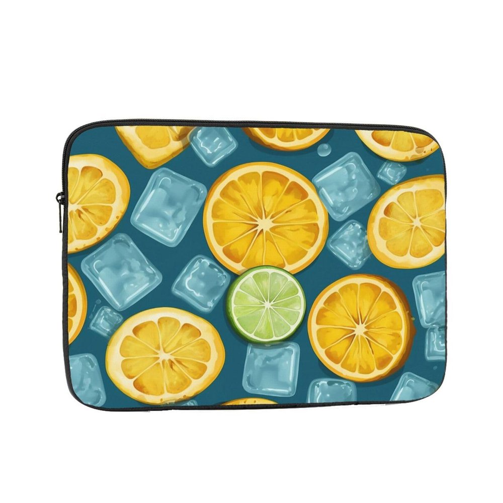 13 inch Laptop Sleeve Bag Ice cubes and lemon Laptop Bag Shockproof Computer Carrying Cover Slim Briefcase Handbag