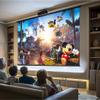 120" Motorized Projector Screen, Electric 4:3 Projector Screen with Remote Control, Indoor/Outdoor HD Movie Screen, Wall/Ceiling Mounted, Perfect for Home Office Theater TV, White view 4