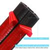 MECCANIXITY 5.9ft Floor Cord Cover PVC Cable Protector 0.55" Wx0.27 H Cable Management Black Yellow Line view 4