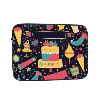 10 inch Laptop Sleeve Bag Happy birthday images Laptop Bag Shockproof Computer Carrying Cover Slim Briefcase Handbag