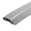 MECCANIXITY 3.9ft Floor Cord Cover PVC Cable Protector 0.8"W x 0.4"H Cable Management Grey view 1