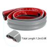 MECCANIXITY 3.9ft Floor Cord Cover PVC Cable Protector 0.8"W x 0.4"H Cable Management Grey view 3