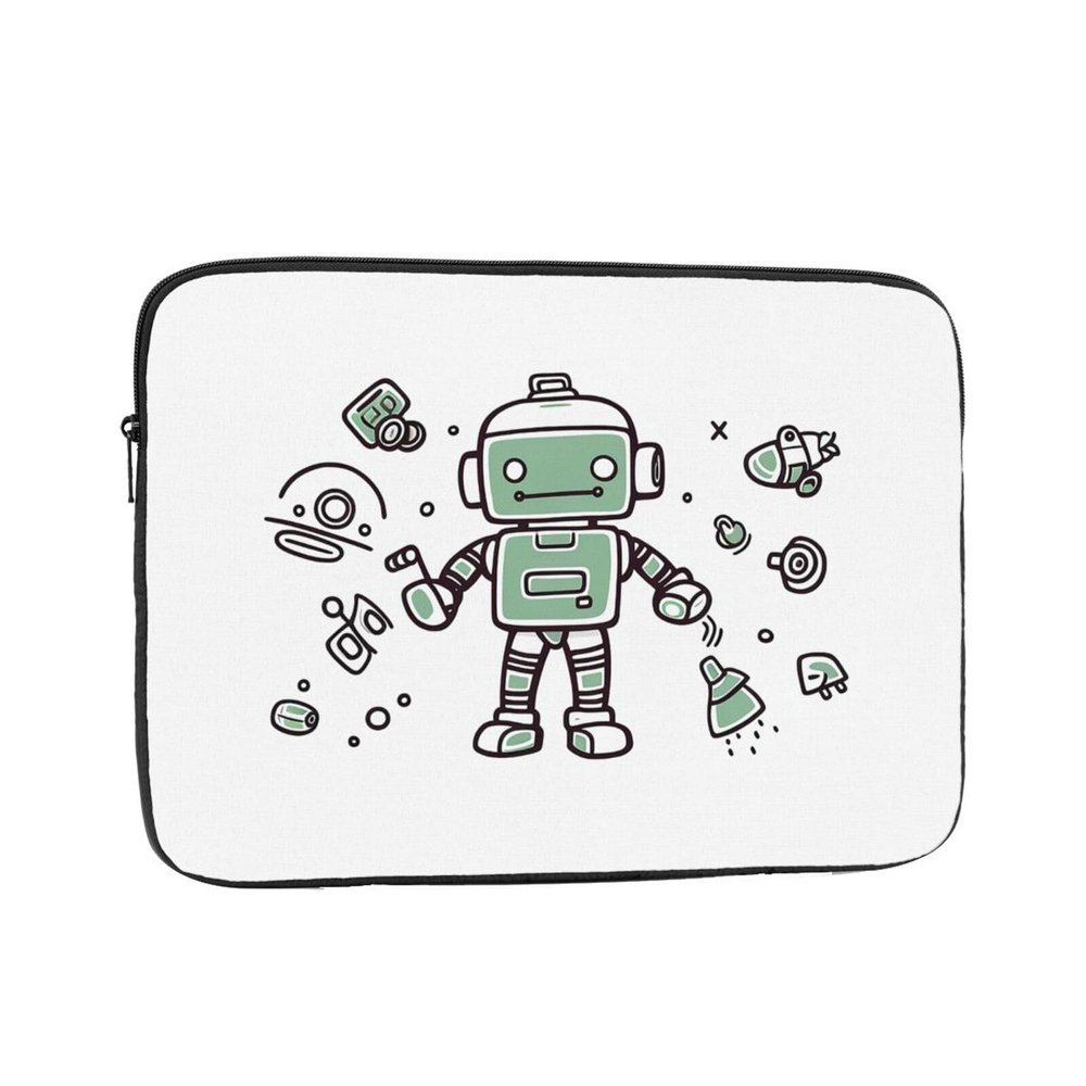 15 inch Laptop Sleeve Bag Line robot Laptop Bag Shockproof Computer Carrying Cover Slim Briefcase Handbag