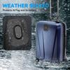 [2-Pack] Case for Galaxy SmartTag2 Fabric Holder | Secure & Discreet, Full Protection Galaxy Smart Tag 2 Holder with 3M Adhesive Sticker for Luggage,Camera Bags, Backpacks & Purses etc.(Black&Black) view 4