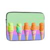 12 inch Laptop Sleeve Bag Ice cream rainbow gradient Laptop Bag Shockproof Computer Carrying Cover Slim Briefcase Handbag view 1