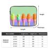 12 inch Laptop Sleeve Bag Ice cream rainbow gradient Laptop Bag Shockproof Computer Carrying Cover Slim Briefcase Handbag view 2