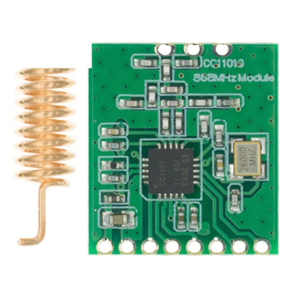 DirectNine Basics 1PCS CC1101 Wireless Module Long Distance Transmission Antenna SPI Interface Low Power M115 for FSK GFSK Ask OOK MSK 64-Byte