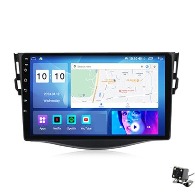 ADMLZQQ Car Stereo 9" Android 12 Double Din Bluetooth Autoradio for Toyota RAV4 2005-2013,Touchscreen Radio with GPS Car-Play Bluetooth SWC Backup Camera Mirror Link 5G WiFi AM/FM,M200s