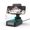 Birthday Gifts for Men Women,Cell Phone Stand with Wireless Bluetooth Speaker,Wireless Phone Charger Stand Alarm Clock for iPhone,Holiday Gifts for Men Women Dad Mom Husband Teen Cool Tech Gadgets view 1