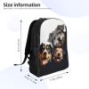JHLMN Backpack Funny Puppy Dogs Travel Casual Laptop Backpack Waterproof Hiking Daypack For Men Women view 2