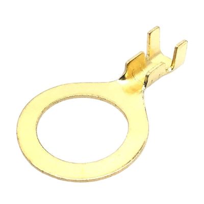 20/50/100 Pcs Auto Car Splices Wire Ring Round Terminal Crimping Loose Pins Terminals Tab Copper Opening Nose End(Color:12B,Size:100 Pcs)