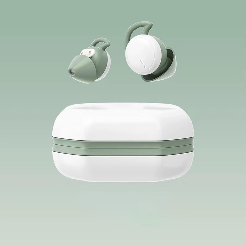Sleep Headphones Sleeping Headphones for Side Sleepers Noise Cancelling Earbuds for Sleep Headphones Earbuds Sleep Earbuds Bluetooth 5.3 Wireless Open Ear Headphones for Sleeping Driving Green