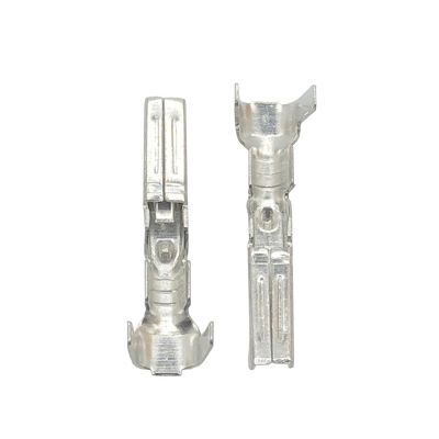 50/100/200Pcs Brass Crimp Terminal Splice Pins 183025-1 282109-1 Fit Compatible Sealed Waterprof Male Female Connectors DJ611-1.5B DJ621-1.5B(Color:F,Size:100 Pcs)