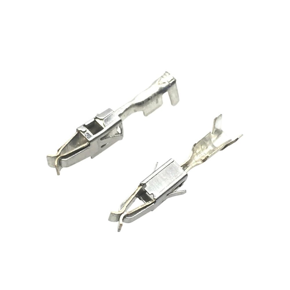 ImBros 50/100/200Pcs Car Splices Wire Crimp Terminal Electrical Auto Connectors Female Pins Non-Insulated G126 929939-3 964286-1 DJ623-E3.5A/B(Size:500 Pcs)