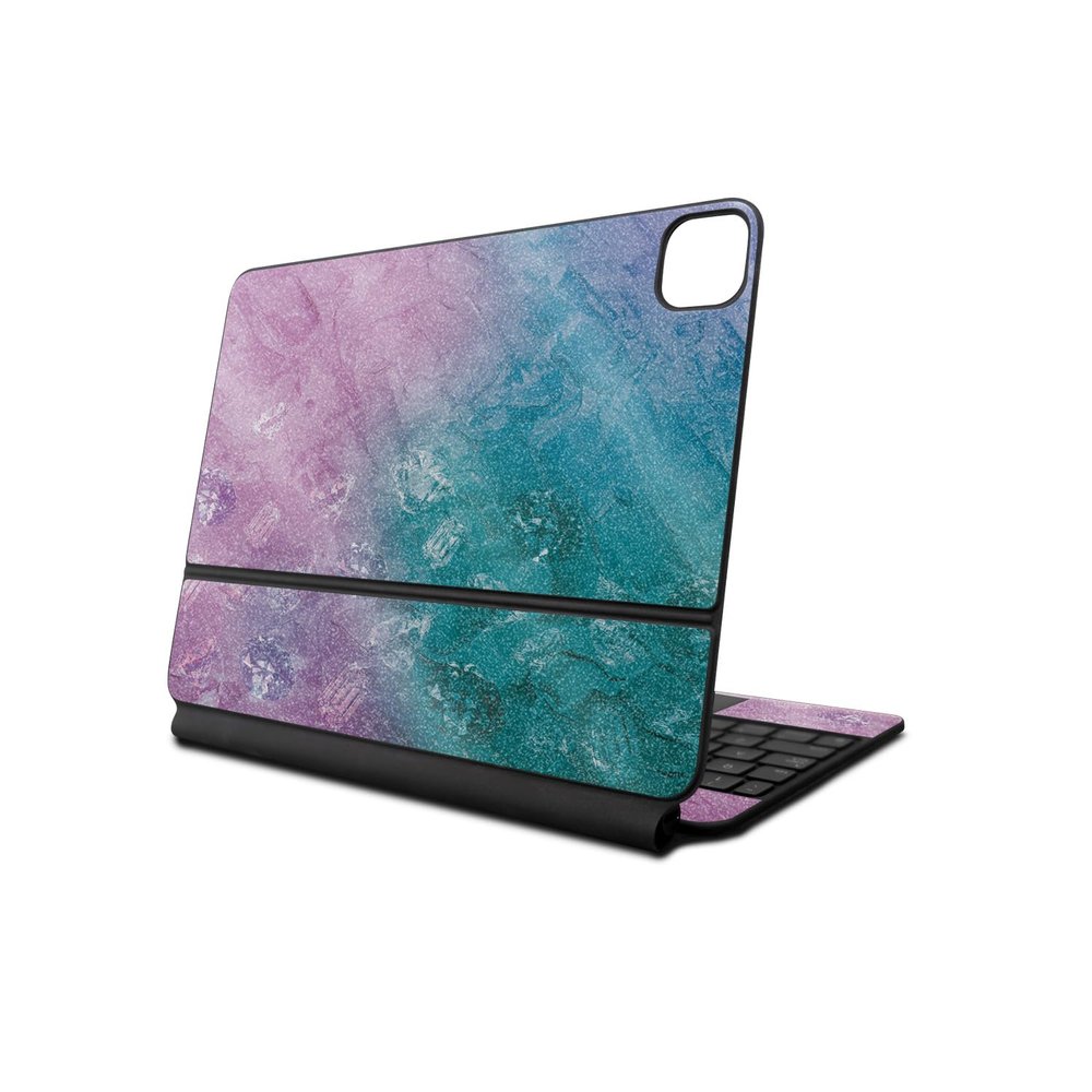 Glossy Glitter Skin Compatible with Apple Magic Keyboard for iPad Air 11-inch (M2) 2024 - Diamond Grunge - Premium 3M Vinyl Protective Decal Cover - Easy to Apply | Crafted in The USA by MightySkins