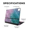 Glossy Glitter Skin Compatible with Apple Magic Keyboard for iPad Air 11-inch (M2) 2024 - Diamond Grunge - Premium 3M Vinyl Protective Decal Cover - Easy to Apply | Crafted in The USA by MightySkins view 2