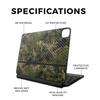 Carbon Fiber Skin Compatible with Apple Magic Keyboard for iPad Air 11-inch (M2) 2024 - Viper Woodland - Premium 3M Vinyl Protective Decal Cover - Easy to Apply | Crafted in The USA by MightySkins view 2