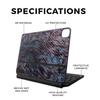 Carbon Fiber Skin Compatible with Apple Magic Keyboard for iPad Air 11-inch (M2) 2024 - Angry Ripple - Premium 3M Vinyl Protective Wrap Decal Cover - Easy to Apply | Crafted in The USA by MightySkins view 2