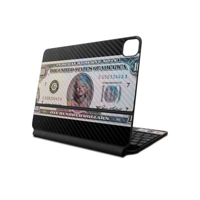 Carbon Fiber Skin Compatible with Apple Magic Keyboard for iPad Air 11-inch (M2) 2024 - Monroe Currency - Premium 3M Vinyl Protective Decal Cover - Easy to Apply | Crafted in The USA by MightySkins