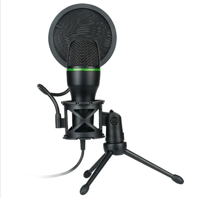 DirectNine Basics Professional USB Condenser Microphone for PC Laptop Streaming Video Podcasts, Black