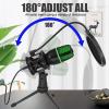 DirectNine Basics Professional USB Condenser Microphone for PC Laptop Streaming Video Podcasts, Black view 4