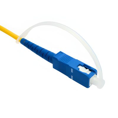 Fibershack - SC Fiber Dust Caps with Lanyard for 2.5mm Fiber Optic Cables and End Faces - SC, ST, FC - Easy Open Tube of 100 x 2.5mm Dust Caps with Lanyard