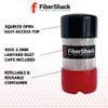 Fibershack - SC Fiber Dust Caps with Lanyard for 2.5mm Fiber Optic Cables and End Faces - SC, ST, FC - Easy Open Tube of 100 x 2.5mm Dust Caps with Lanyard view 2