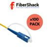 Fibershack - SC Fiber Dust Caps with Lanyard for 2.5mm Fiber Optic Cables and End Faces - SC, ST, FC - Easy Open Tube of 100 x 2.5mm Dust Caps with Lanyard view 4