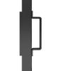 30 in. x 84 in. 3/4 Lites Frosted Glass Black Steel Frame Interior Barn Door with Sliding Hardware Kit and Door Handle view 3
