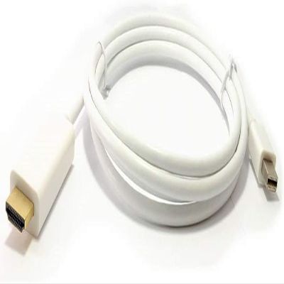 10ft (3M) Gold Plated Premium Mini Display Port to HDMI Male to Male, White