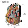 Qumton Cute Multi Breed Dogs (2) Laptop Backpack for Women Men, Personalized College Bookbag Travel Bag Casual Daypack back packs view 2