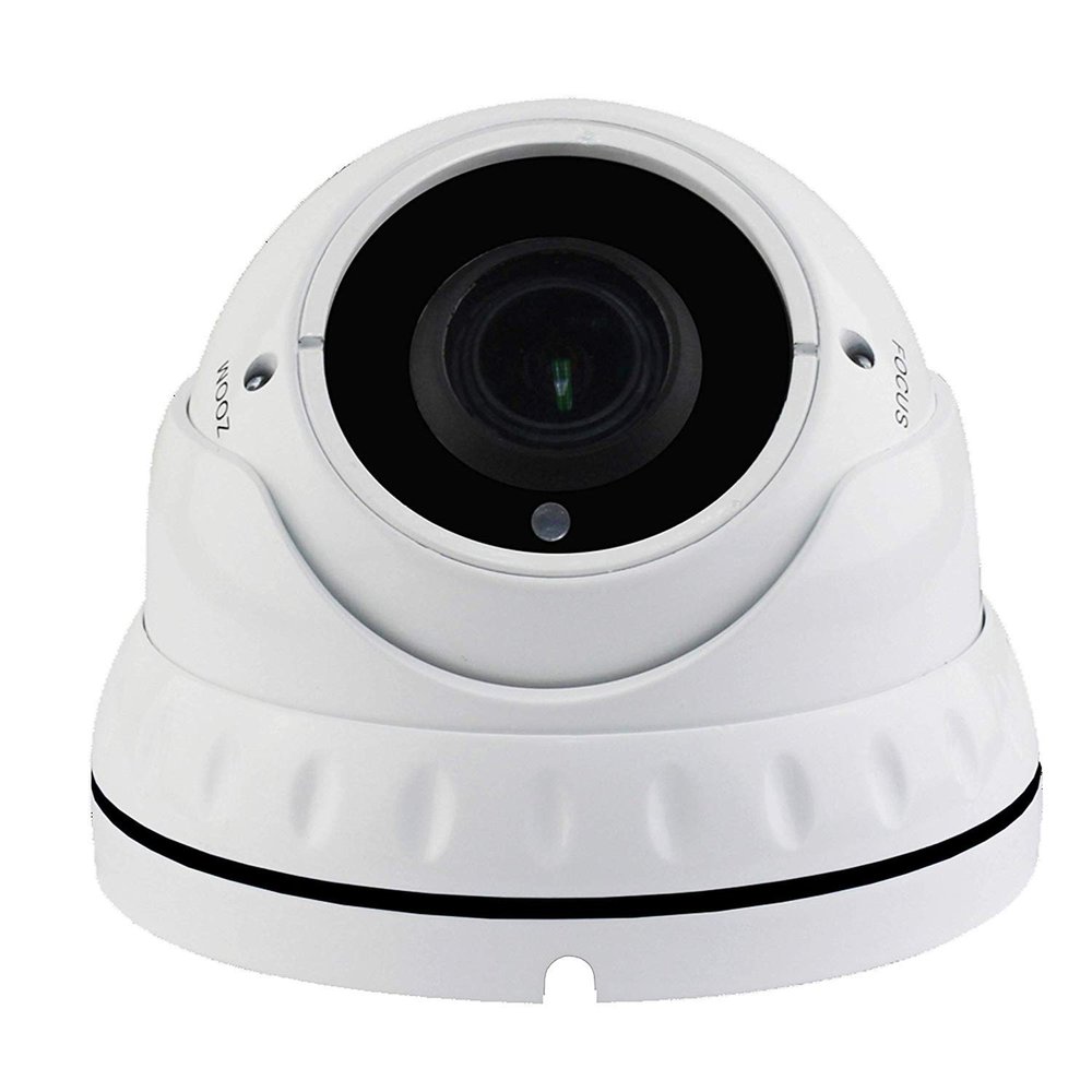 1stPV 2MP 4in1 (TVI, AHD, CVI, CVBS) 2.8-12mm Indoor Outdoor HD Dome Camera DWDR OSD menu for CCTV DVR Home Office Surveillance Security White