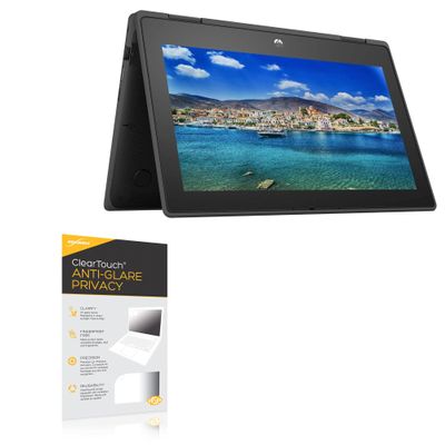 BoxWave Screen Protector Compatible with HP 2023 Premium 2-in-1 Convertible Laptop (11 in) - ClearTouch Anti-Glare Privacy (2-Pack), Privacy Screen Protector Flexible Film Anti-Glare
