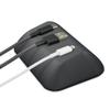 Smartish Magnetic Cord Holder - Bigger Cable Wrangler Organizer with Magnet Clips for Charger Management on Desktop, Nightstand - Holds 6+ Cables - Black Tie Affair view 1