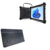 BoxWave Keyboard Compatible with MobileDemand Touch Flex Rugged Tablet (10 in) - SlimKeys Bluetooth Keyboard, Portable Thin with Chiclet-Style Keys - Jet Black view 1