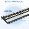 Cable Matters 1U 19-Inch 24-Port 10Gbps Cat6A Ethernet Patch Panel with Inline Keystone and Cable Management Bar, Rackmount or Wall Mount RJ45 Patch Panel view 3