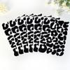 360 PCS Matte Black Leopard Print Wall Decals, 10 Sheets Peel & Stick Removable Vinyl Stickers, Mixed Sizes 0.62.6 in Leopard Spots for Bedroom, Living Room, Dorm & Aesthetic Home Decor view 3